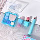Makeup Set 3 Products Kevin Coco Ice Blue Bear 6 Colours 15.5 X 13 X 3.4 Cm