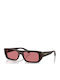 Vogue Women's Sunglasses with Burgundy Plastic Frame and Red Lens VO5657SU 324275