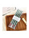 Decorative Candle Taper Green 205g 4 Pieces