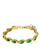 Dyrberg/Kern Women's Steel Gold Plated Bracelet 17.5cm