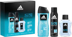 adidas Ice Dive Herren Set mit Eau de Toilette 3Stück