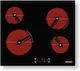 Pyramis PHC61430IFB Κεραμική Εστία Αυτόνομη 58x51εκ.