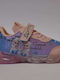 Kids Sneakers with Hoop & Loop Closure and Lights Purple