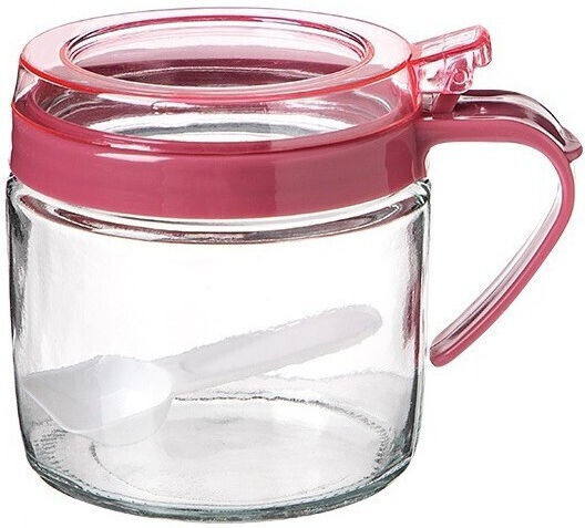 Vază Pentru Zahăr Cu Capac Sticlă Transparentă 180ml 1 Bucată