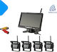 Wireless Waterproof Car Reverse Camera with Screen Universal