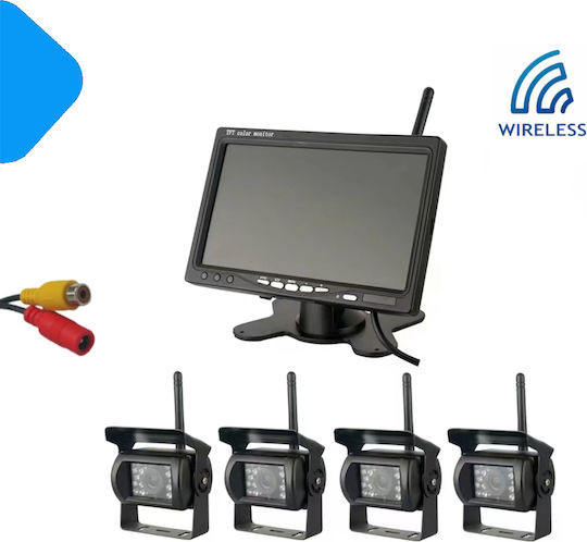 Wireless Waterproof Car Reverse Camera with Screen Universal