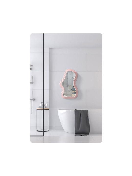 Wall Mirror with Pink Frame 40.3x26cm 1pcs