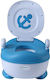 Potty Toilet with Lid Blue