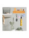 Wand-Schlüsselbrett Holz 5 Positionen 13.5x23cm