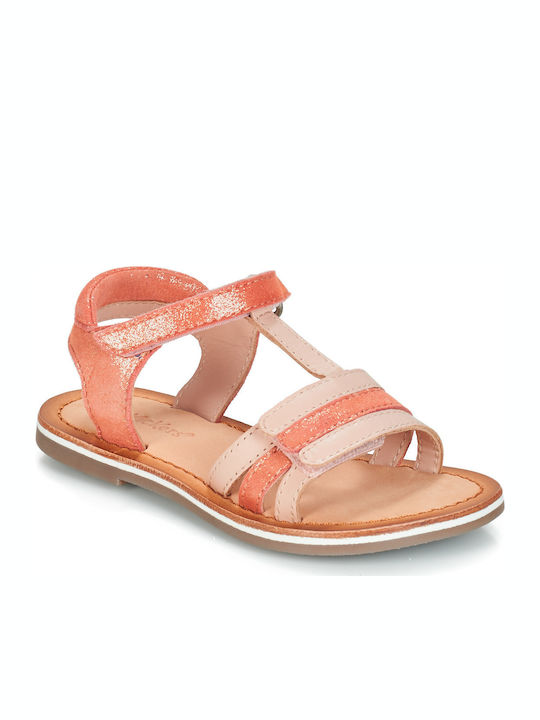 Kickers Παιδικά Πέδιλα Ανατομικά Ροζ