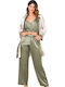 Moongirl Winter Damen Robe mit Pyjama White