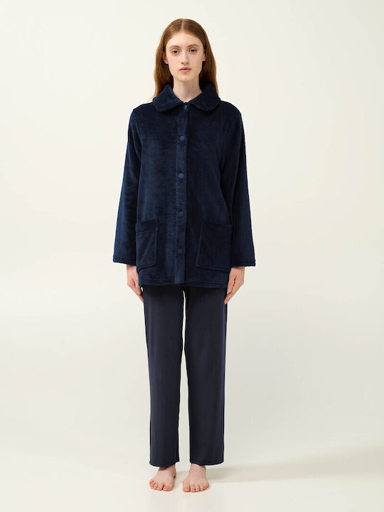 Vamp Winter Women's Robe Blue