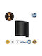 GloboStar Sixoad Επιτοίχιο Εξωτερικό Φωτιστικό LED IP65 4W με Θερμό Λευκό Φως 8.5x3.5x8εκ.