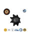 GloboStar Spark Wandmontiertes Außenbeleuchtung LED IP65 16W mit Warmweißem Licht 25x6x25cm