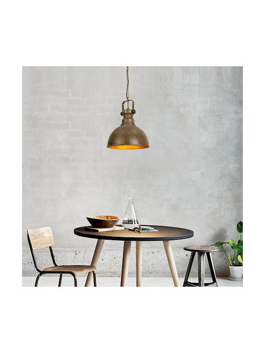 Verstellbar Hängelampe Bronze mit Fassung E27