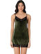 CottonHill Cămașă de noapte pentru Femei Dark Green Beatrice