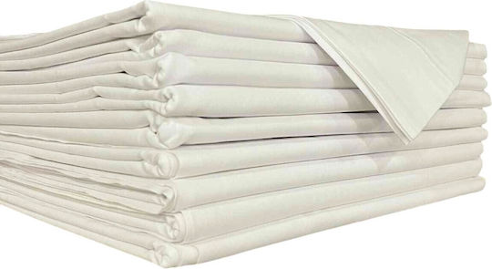Decotelia Hotel Bettlaken King Weiß Angepasst 50% Baumwolle und Polyester 160 Tc 280x270