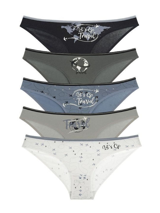 Femei Slip MultiPack Colorful