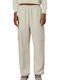 Damen Stoff Cargo Hose in Entspannter Passform Salt Ecru
