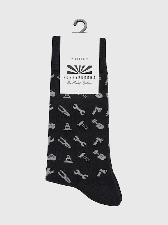 Funky Buddha Herren Socken Schwarz 1Pack Funky Buddha Herren Socken Schwarz 1Pack