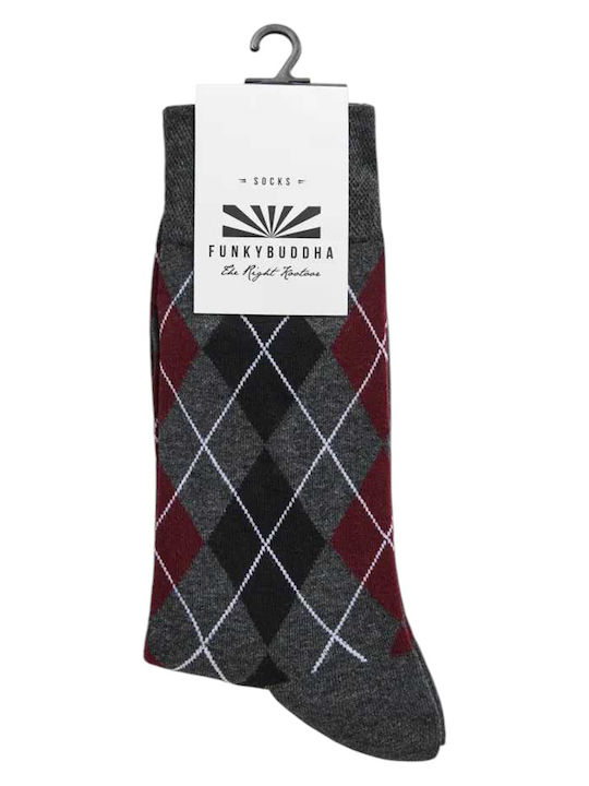 Funky Buddha Men's Socks Plaid