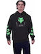 Shield Sweatshirt mit Kapuze Schwarz
