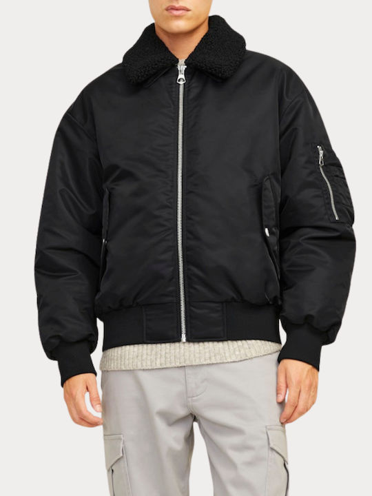 Jack & Jones Geci Bărbați Bomber Negru