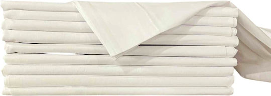 Decotelia Hotel Bettlaken Angepasst Weiß 50% Baumwolle und Polyester 160 Tc 240x270