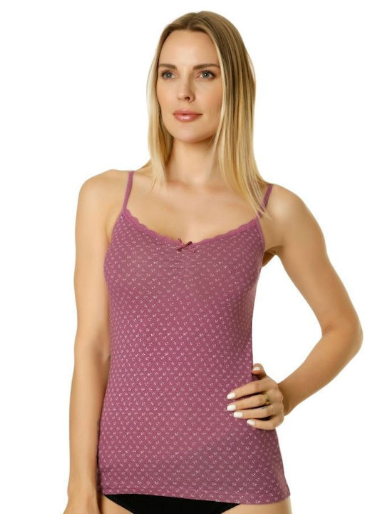 Cu Bretele Light Purple Tricou pentru femei