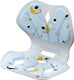 Orthopädisches Kissen mit Memory Foam & Loch 35x32x30cm in Blau Farbe