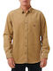 Langärmlig Hemd Dark Khaki