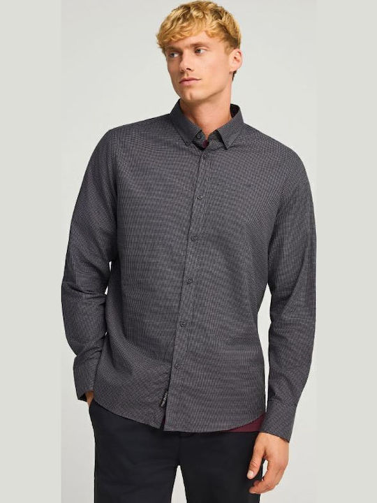 Funky Buddha Long-sleeved Cotton Shirt Checked ...