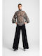 Women's Long Sleeve Shirt Silver