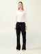 Jogginghose Breit Vlies Black