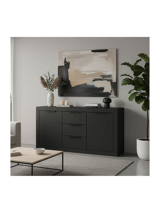 Bufet Doha din Lemn cu Sertare Anthracite Shade...
