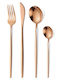 Besteckset Edelstahl Rose Gold 24Stück