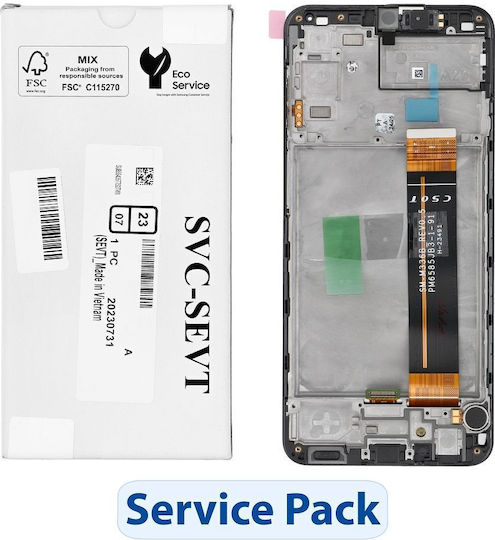 Screen Servicepack with Touch Mechanism for SAMSUNG A23 4G A235F (Black)