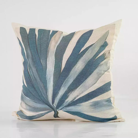 Borea Throw Pillow Printed Ecru 45x45cm Borea Throw Pillow Printed Ecru 45x45cm