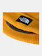 Salty Beanie Unisex Beanie Knitted in Gold color