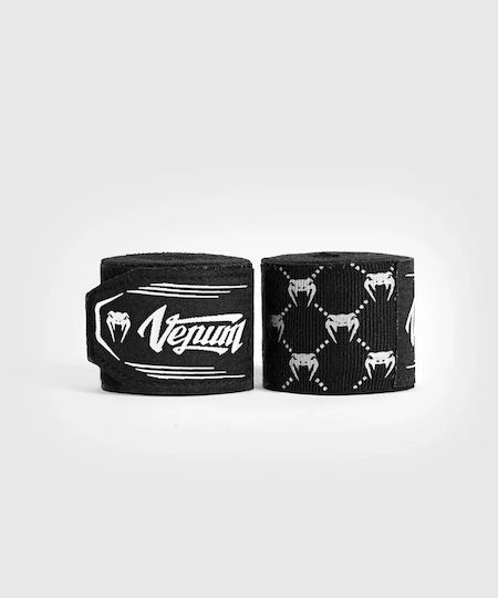 Μπαντάζ Venum Boxing Handwraps Monogram Venum-05401 Black White