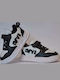 Kids Sneakers with Hoop & Loop Closure Black