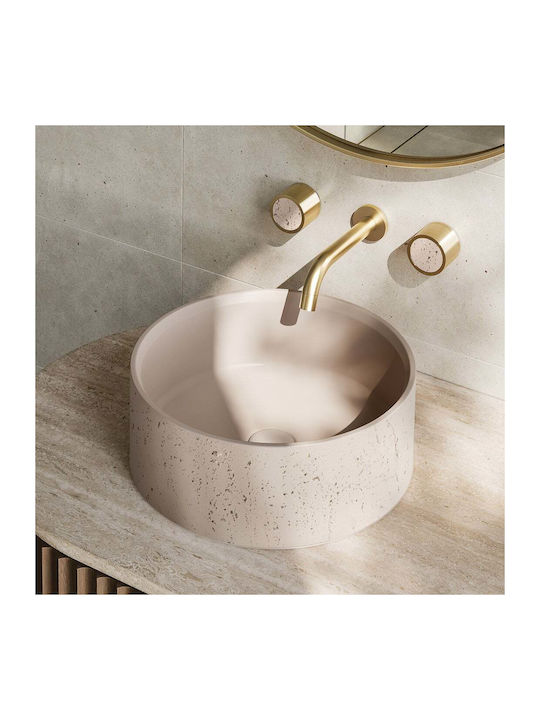 Naron Nr-b001 Countertop Sink Stone 39.5x12cm Beige