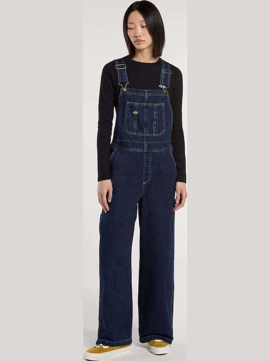 Mechanic Γυναικεία Τζιν Ολόσωμη Φόρμα Dark Indigo