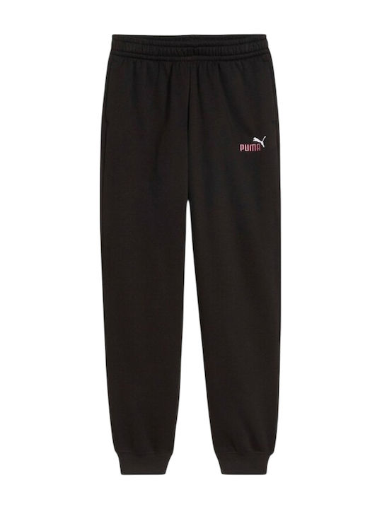 PUMA Kinder Trainingshose Schwarz 1Stück Logo