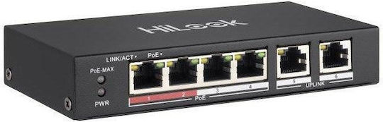 Hikvision NS-0106P-35 Unmanaged L2 PoE+ Switch with 6 Gigabit (1Gbps) Ethernet Ports