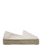 Din material textil Espadrile dama în culoarea Alb