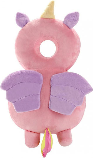 Kopfschutz aus Stoff in Lila Farbe 6x33x19εκ. 1Stück