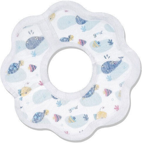 Impermeabila Bavetă Hârtie De unică folosință cu autocolant White/blue 10buc