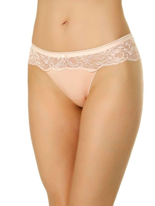 Damen Brasilien mit Spitze Salmon