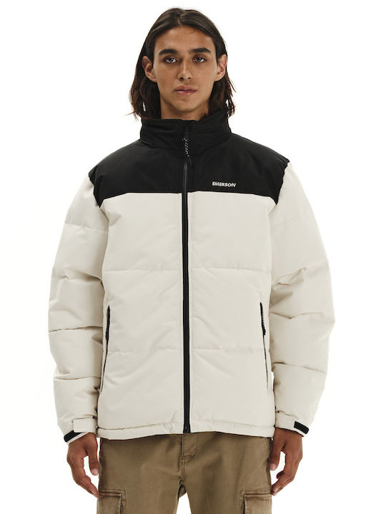 Emerson Winter Jacke Puffer Wasserdicht CREAM/B...